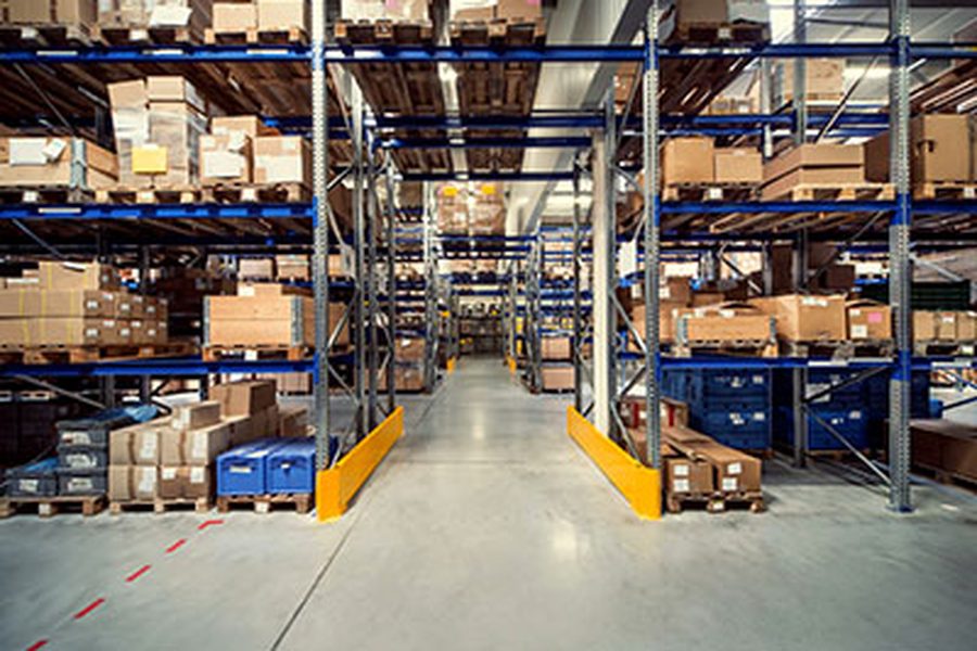 Warehouse storage for industrial rigging and shop supplies
