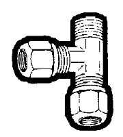 1/4 X 1/8 Air Brake Comp Tee