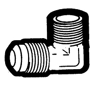 1/4 X 1/2 Flare Male Elbow
